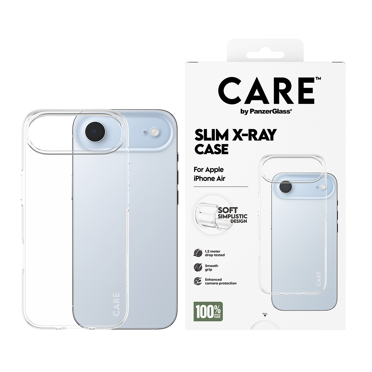 PanzerGlass CARE by PanzerGlass X-Ray - Hintere Abdeckung für Mobiltelefon - weicher Grund - TPU, Ansicht 4