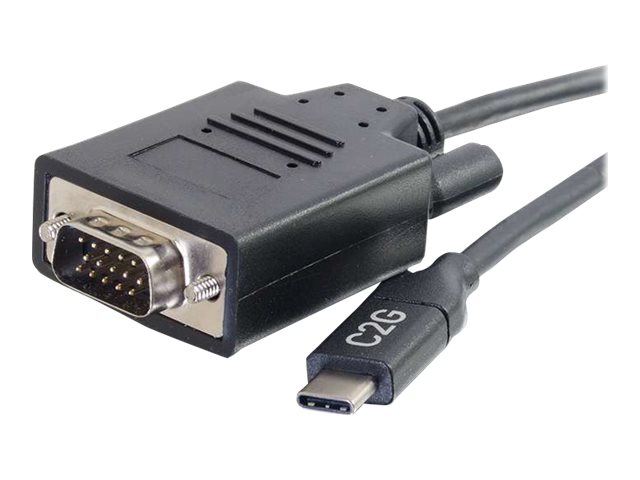 C2G 0.9m (3ft) USB C to VGA Adapter Cable - Video Adapter