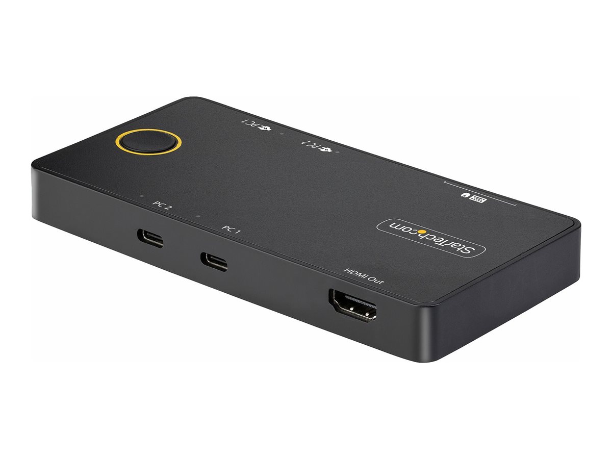 StarTech.com 2-Port USB-C KVM-Switch, 4K 60Hz