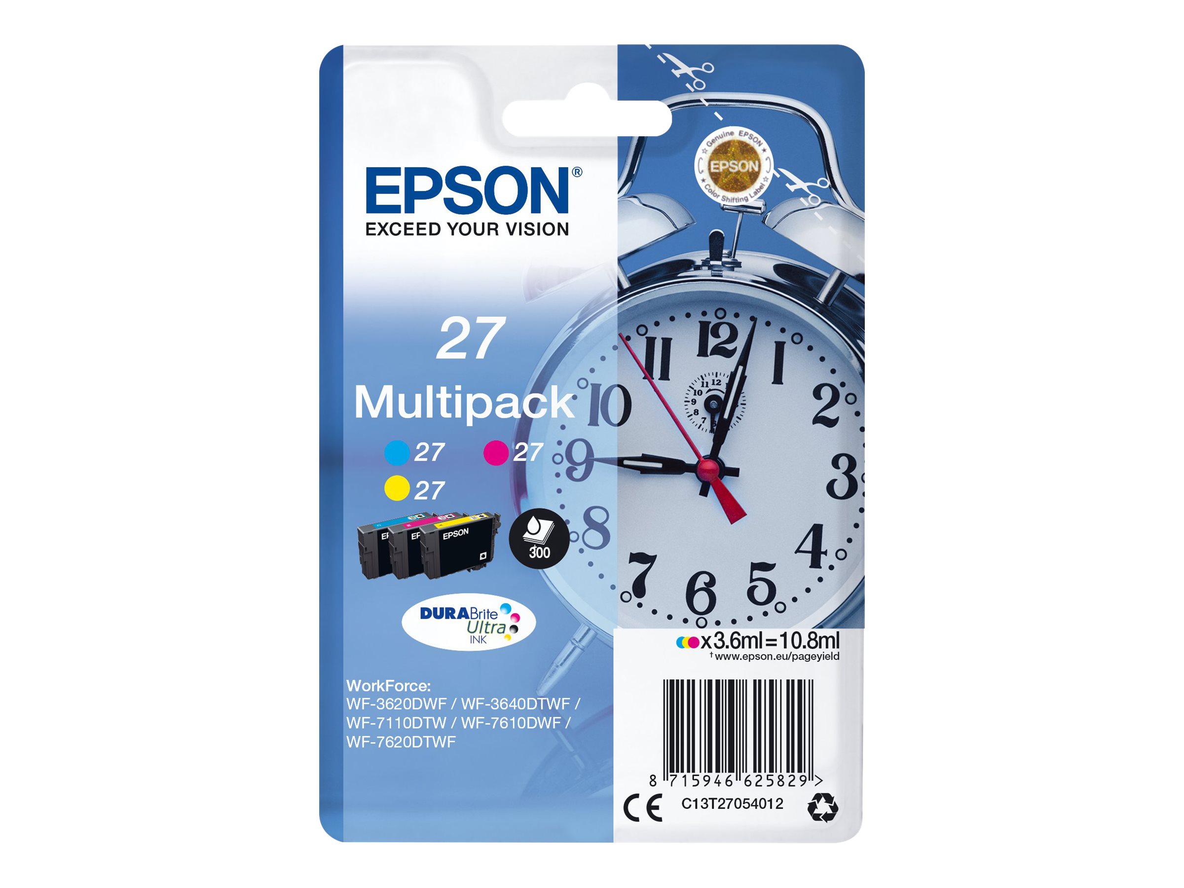 Epson 27 Multi-Pack - 3er-Pack - 10.8 ml - Gelb Cyan Magenta