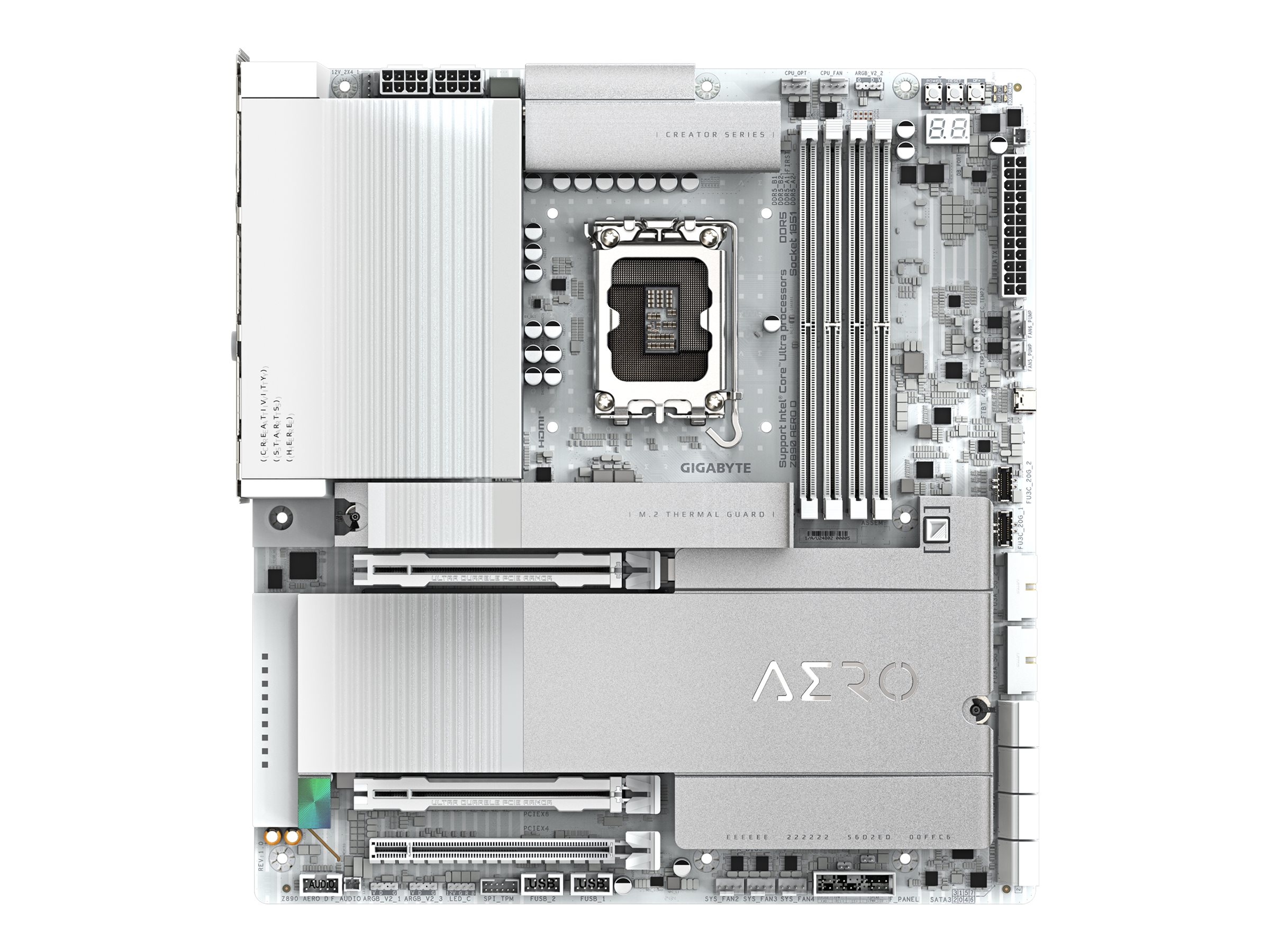 Gigabyte Z890 AERO D - Motherboard - ATX - LGA1851-Sockel - Z890 Chipsatz - USB 3.2 Gen 2, USB 3.2 Gen 1, USB4 - 2 x 2.5