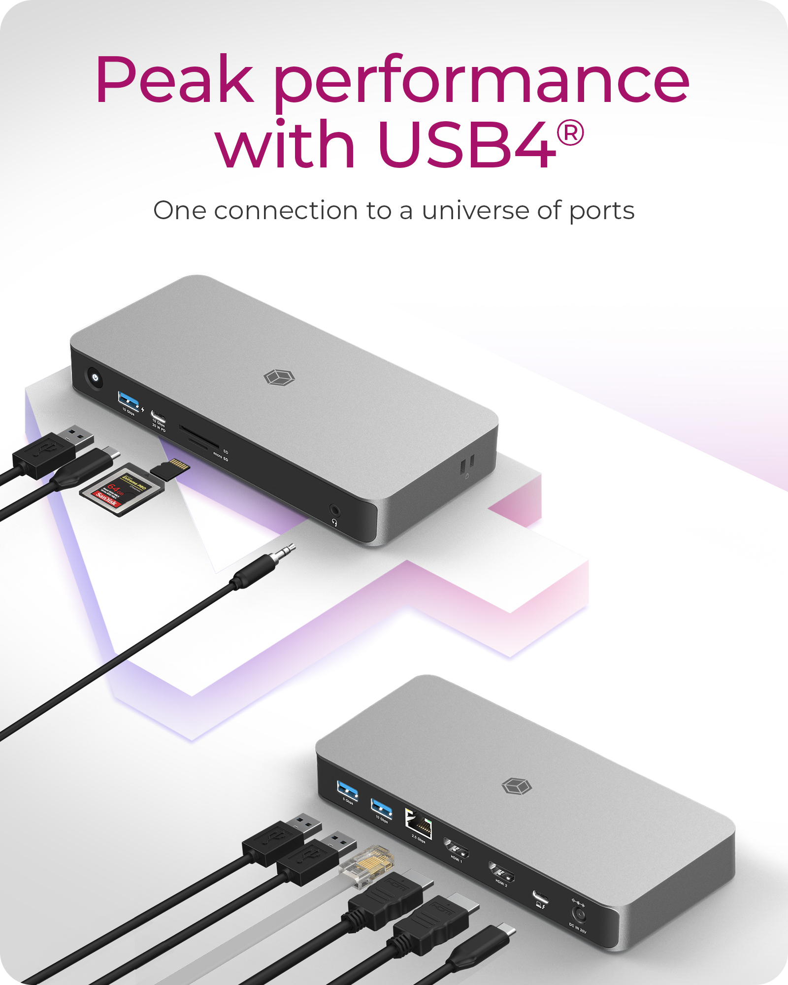 ICY BOX IB-DK2880-C41 - Dockingstation - USB-C, Ansicht 3