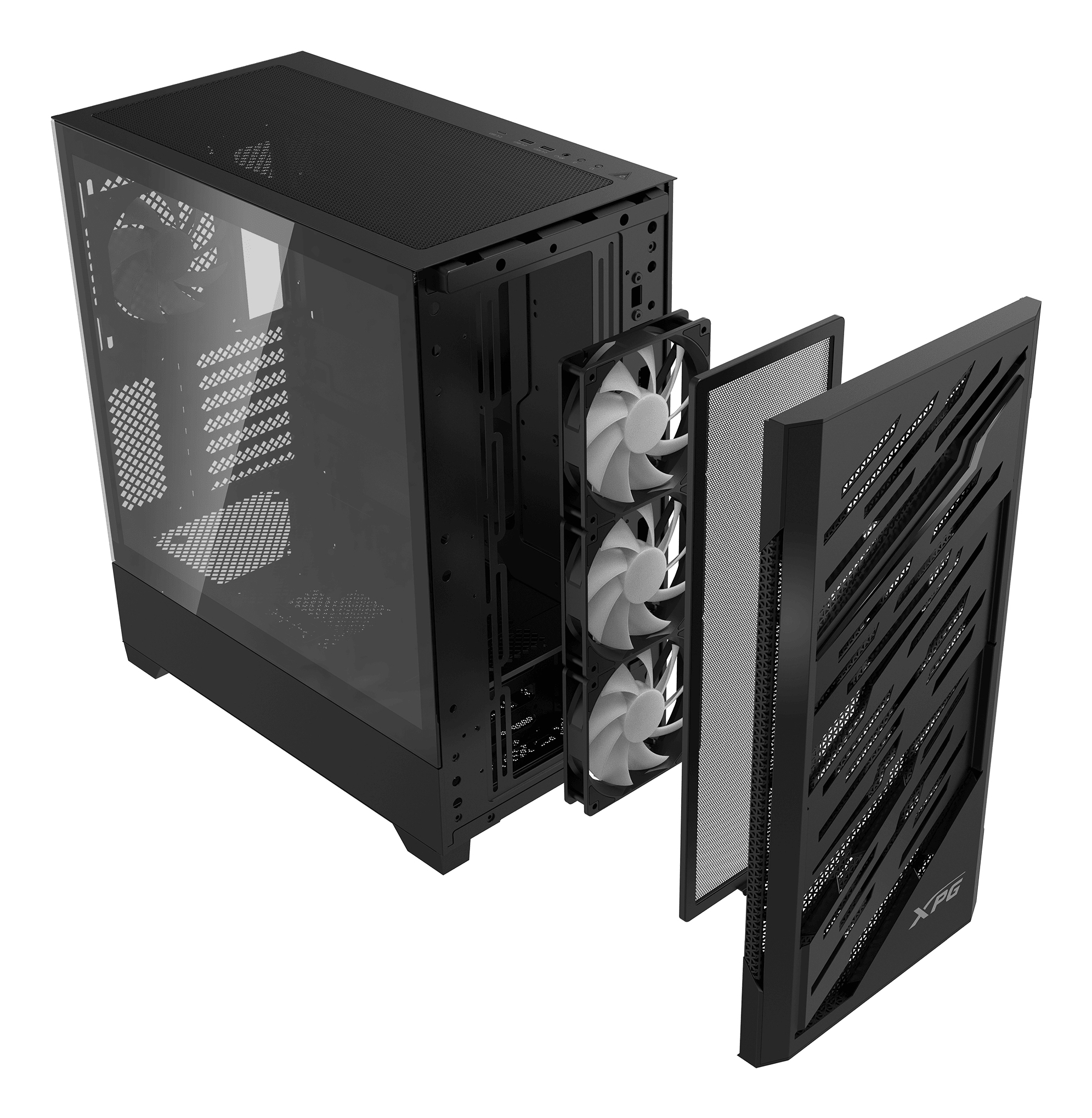 XPG Geh Starker Air BTF E-ATX Midi Tower schwarz retail - Midi/Minitower - ATX, Ansicht 3