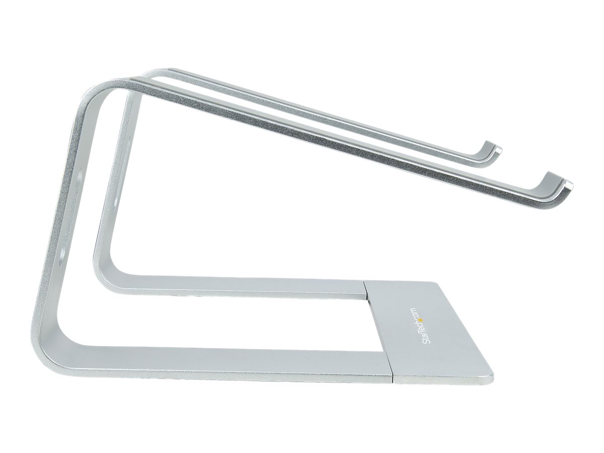 StarTech.com Schreibtisch Laptophalter, Laptophalterung/Laptop ablage/erhöhung bis 5kg Tragkraft, Notebook Ablage/Laptop Riser für Macbook Air/Pro, Dell XPS, Lenovo, Aluminium (LAPTOP-STAND-SILVER)