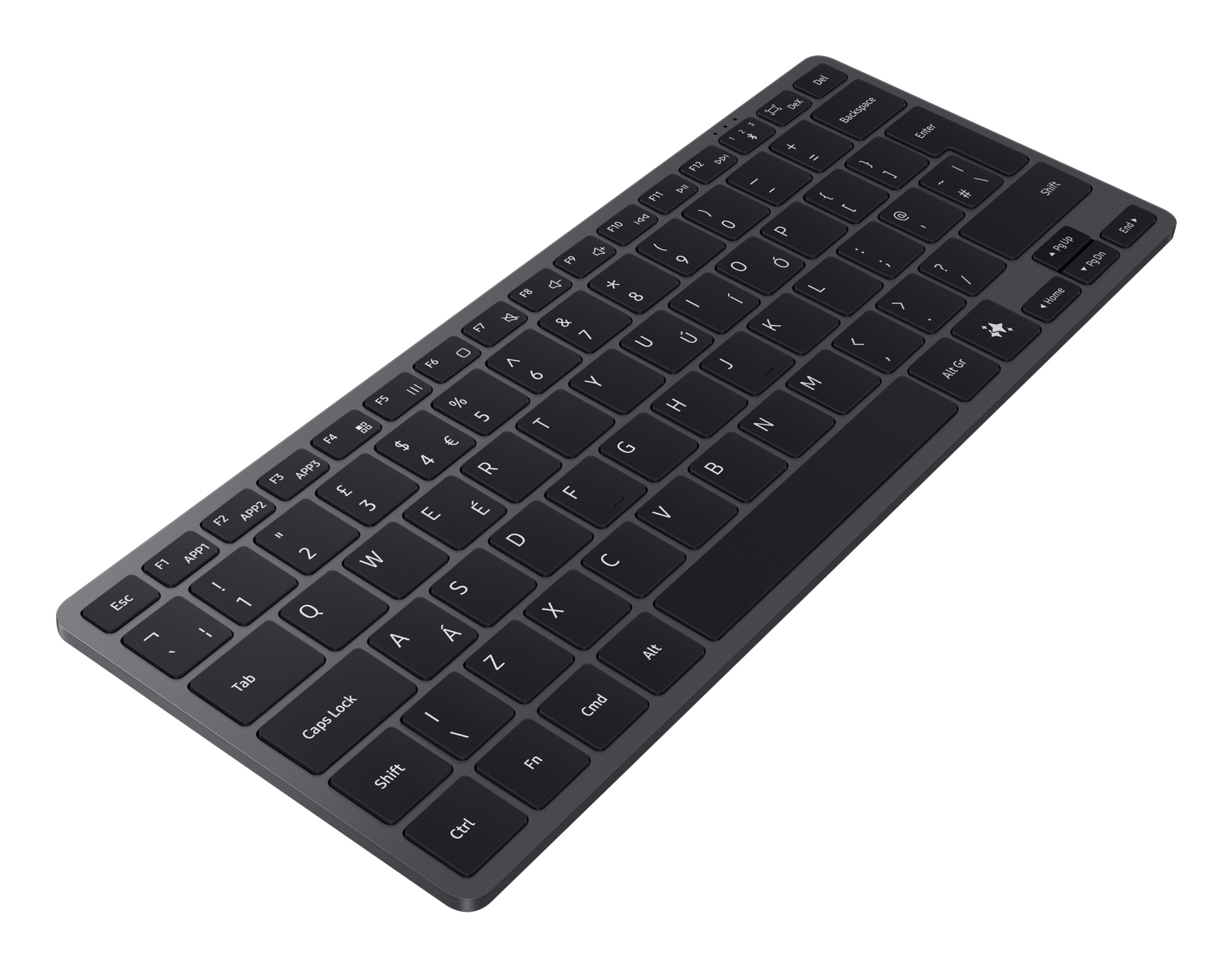 Samsung Universal Smart Keyboard dark gray - Tastatur - TL: Deutsch, QWERTZ, Ansicht 2