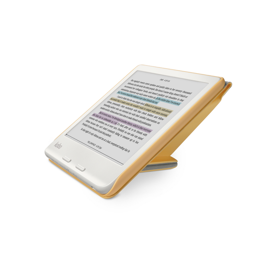 Kobo Libra SleepCover - Flip-Hülle für eBook-Reader - Gelb, Ansicht 3