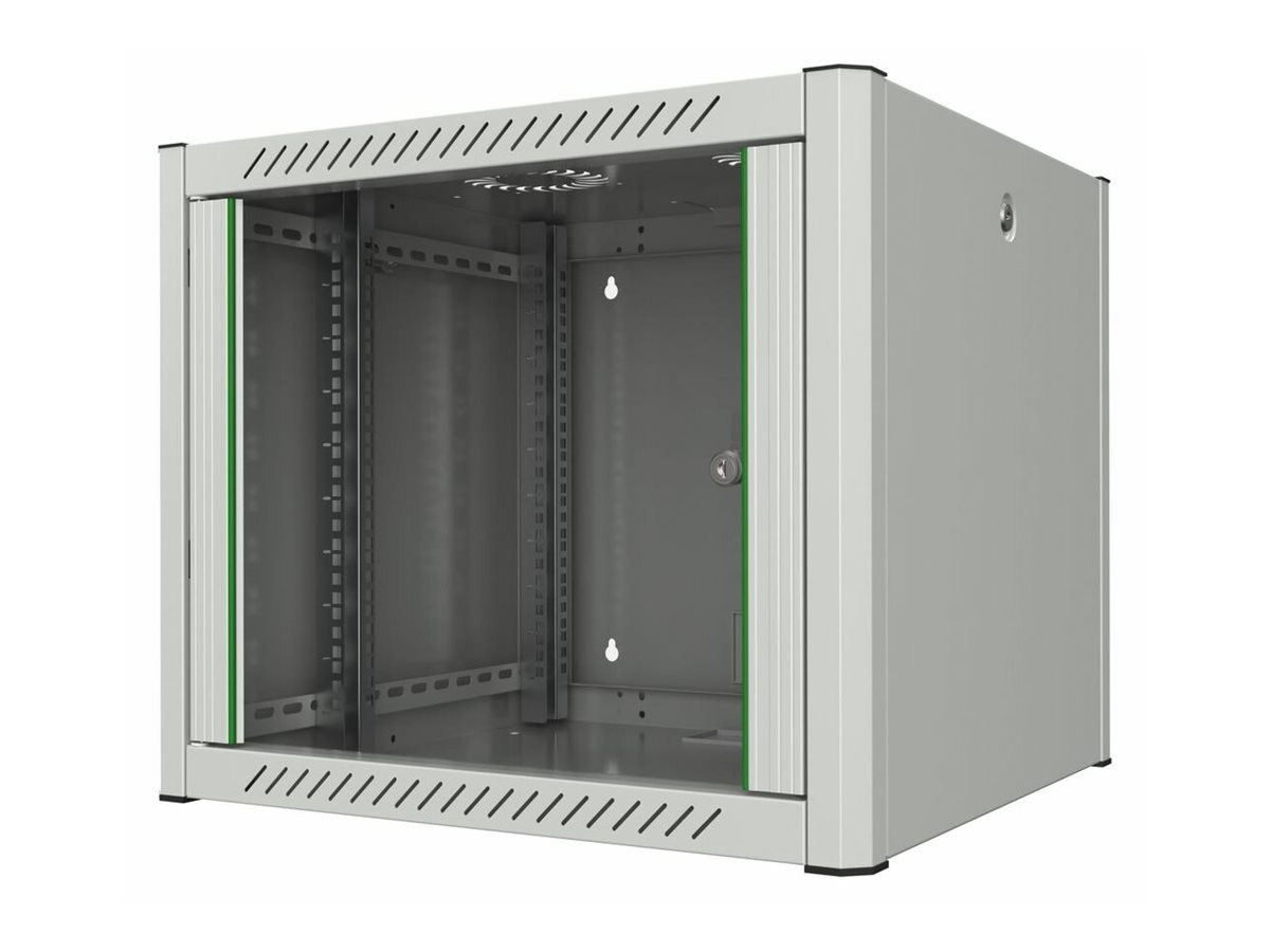 Lanview RWP09U56WH - Wandmontiertes Regal - 9U - 21,6 kg - Weiß, Ansicht 2