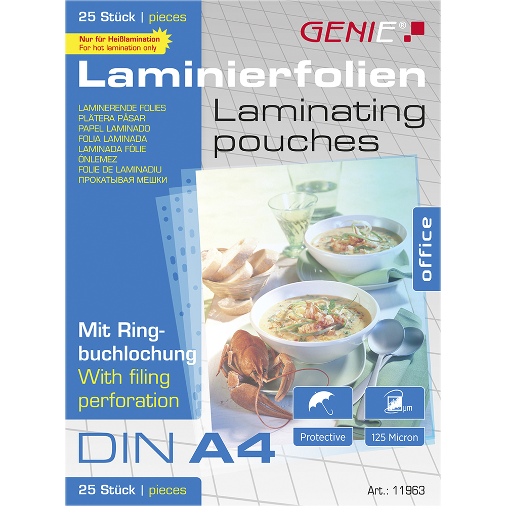 Genie 11963 - Transparent - Glänzend - A4 - Pack - 338 mm - 303 mm, Ansicht 2