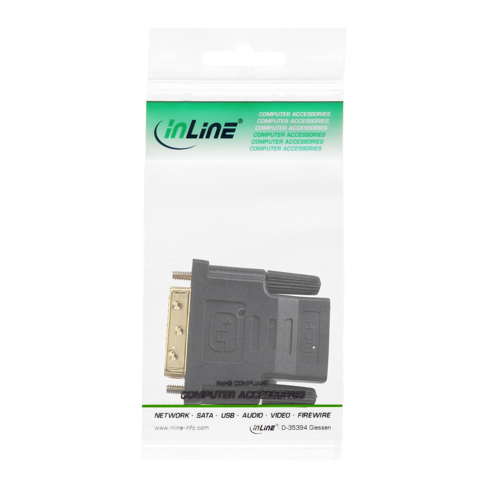 InLine HDMI-DVI Adapter - HDMI Buchse auf DVI Stecker - 4K2K