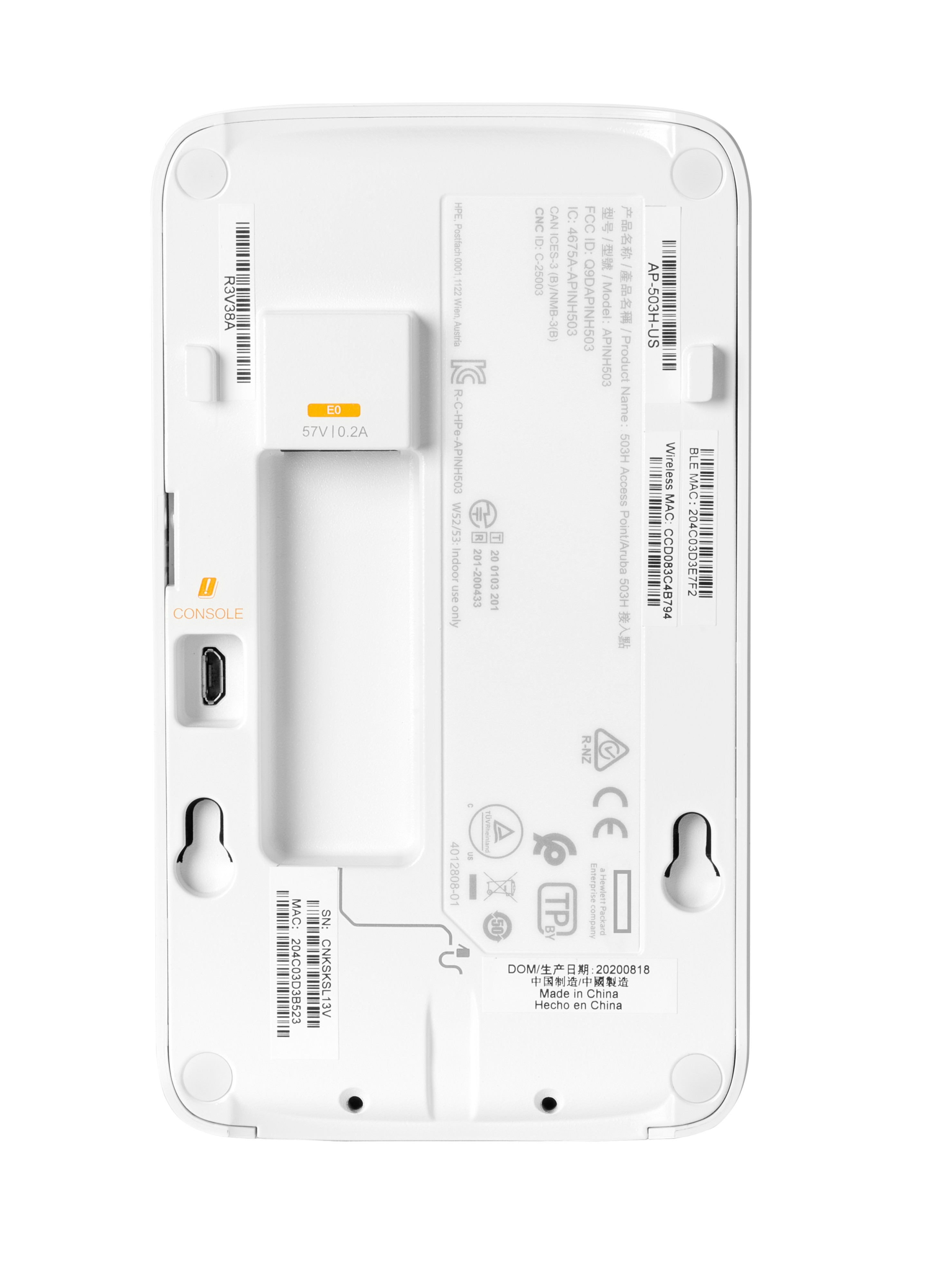 HPE Aruba AP-503H (RW) Unified Hospitality - Accesspoint, Ansicht 2