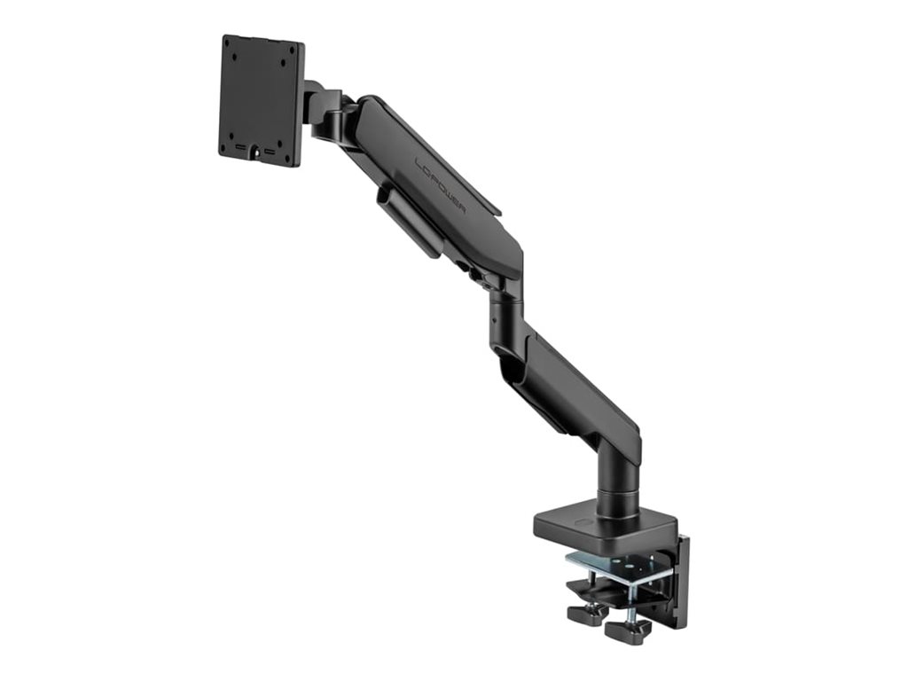 LC-Power LC-EQ-A49B - Befestigungskit (Monitorarm) - für Flachbildschirm - Metall, Kunststoff - Schwarz - Bildschirmgröße: 43.2-124.5 cm (17"-49")