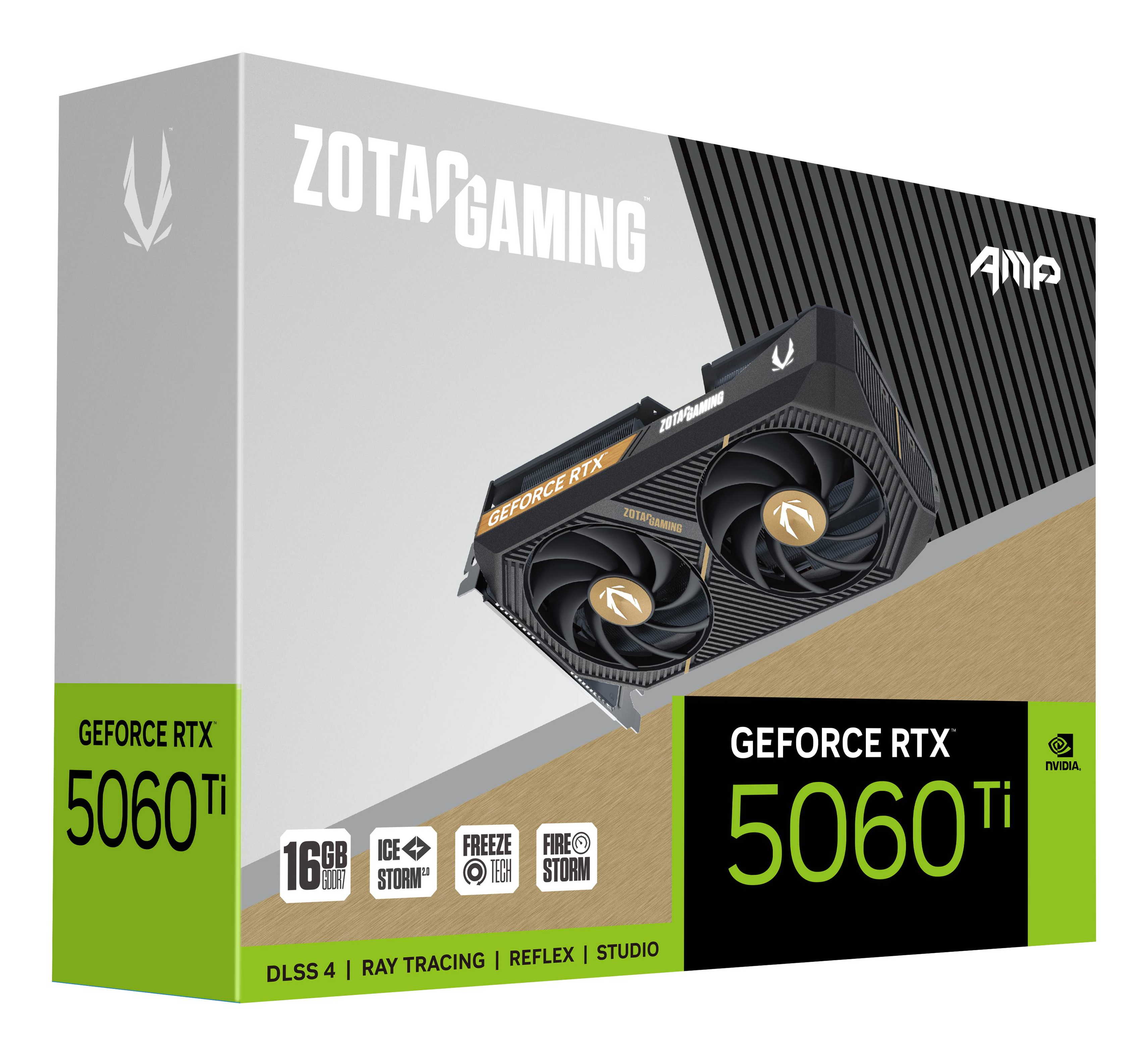 ZOTAC GAMING GeForce RTX 5060 Ti 16GB AMP - Grafikkarten, Ansicht 3