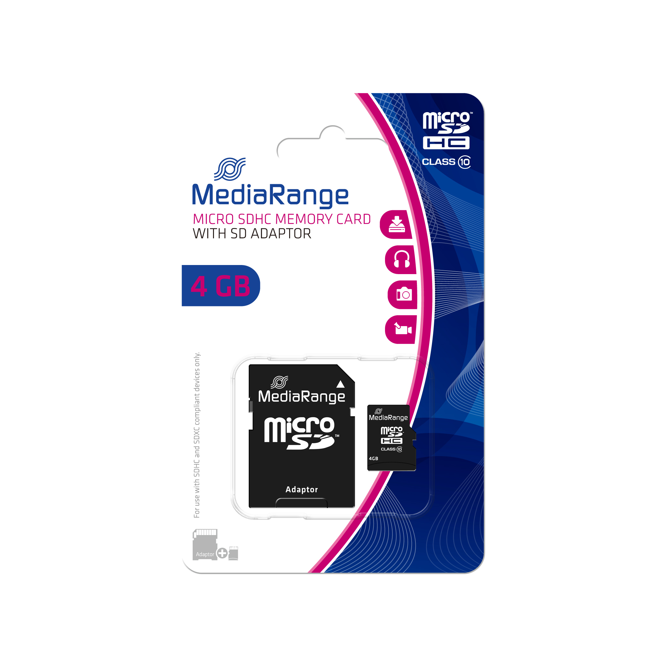 MediaRange microSDHC 4GB 15MB/s