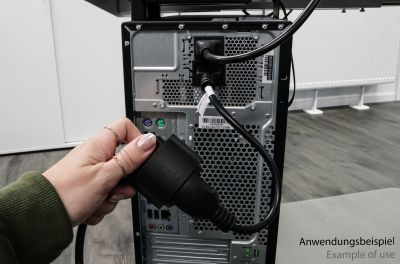 kabelmeister Netzkabel C14 an Schutzkontakt-Buchseschw. - Kabel - Strom/Netzteil, Ansicht 4