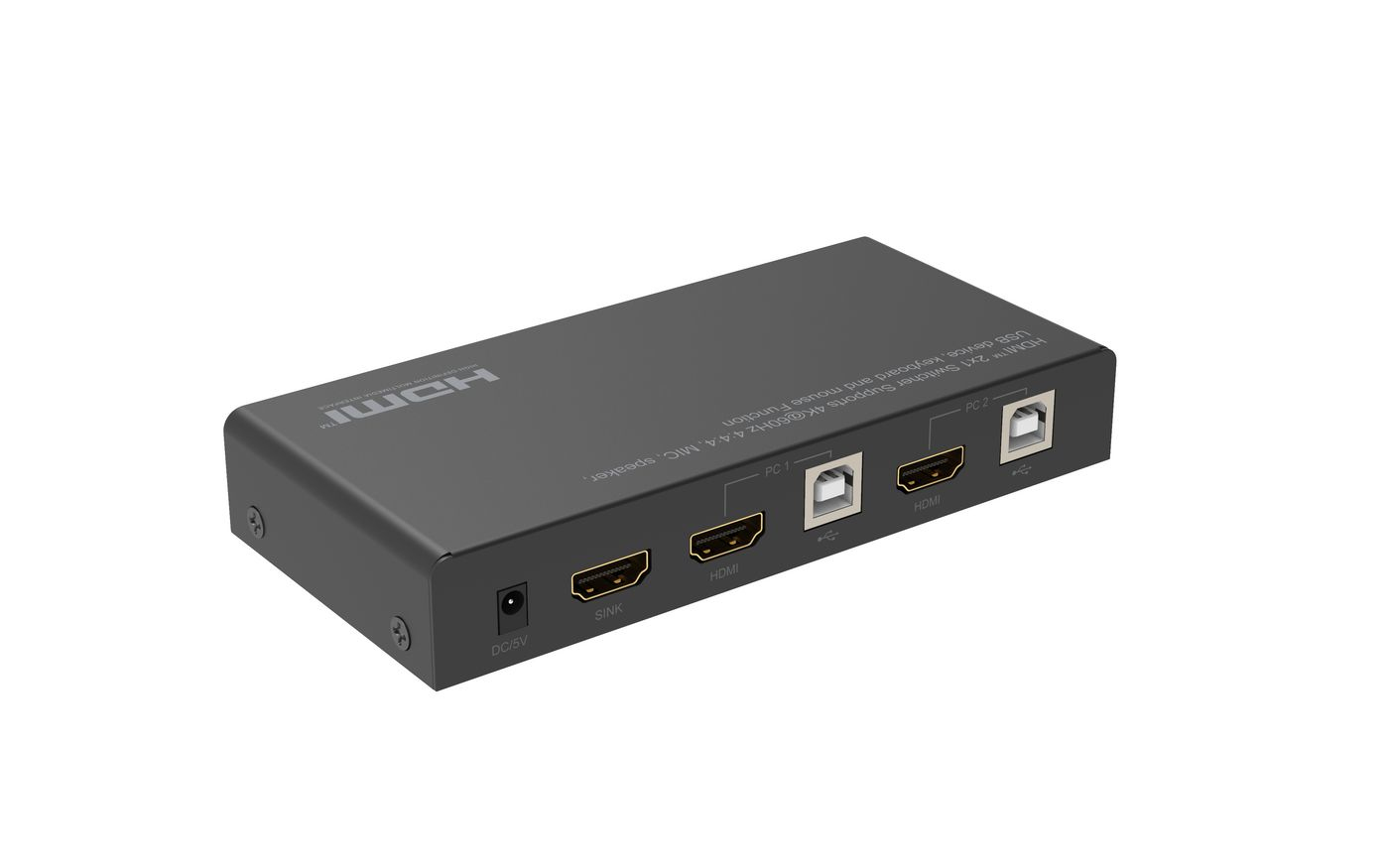 MicroConnect KVM / Video / Audio Switch - 2 x KVM / Video / Audio, Ansicht 4
