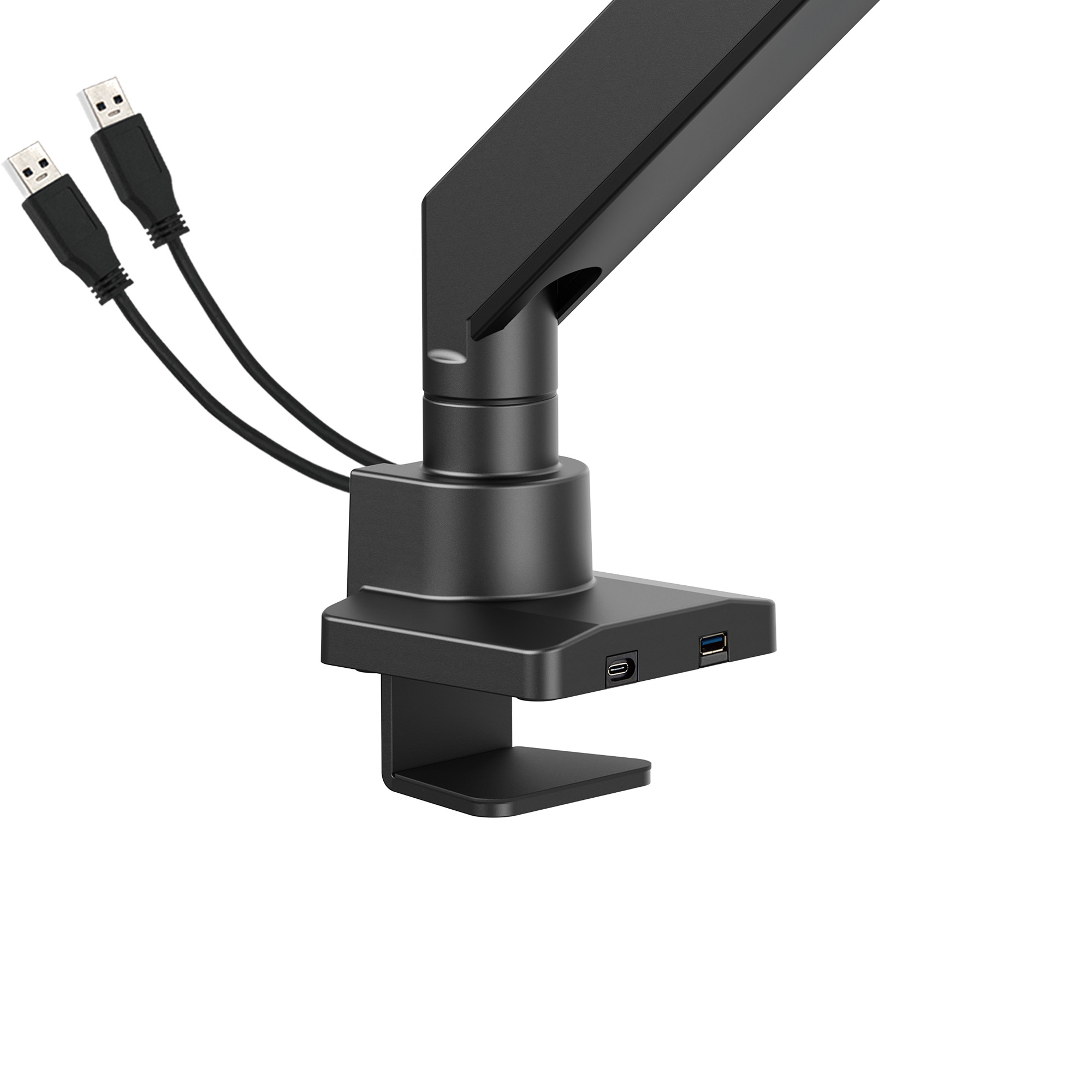 Manhattan Tischhalterung 1 Monitor 17-57 27kg mit USB Ports, Ansicht 3