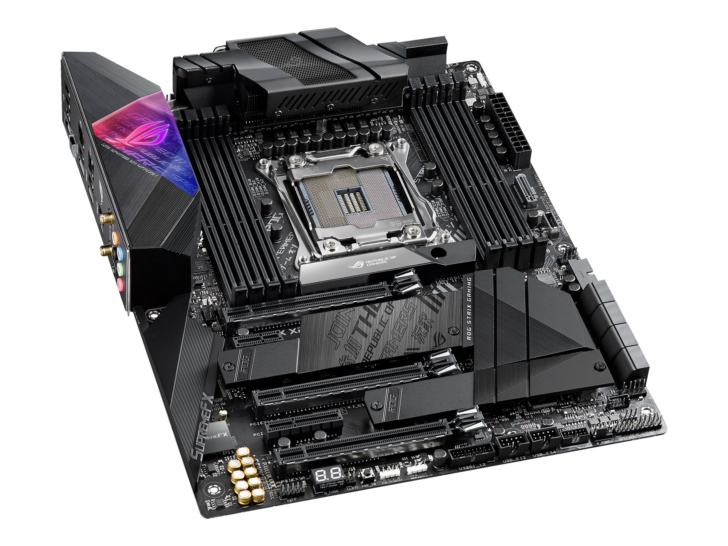 ASUS ROG STRIX X299-E GAMING II - Motherboard - ATX - LGA2066 Socket - X299 Chipsatz - USB-C Gen2 USB 3.2 Gen 1 USB 3.2 Gen 2 - Bluetooth Gigabit LAN 2.5 Gigabit LAN Wi-Fi - HD Audio (8-Kanal)