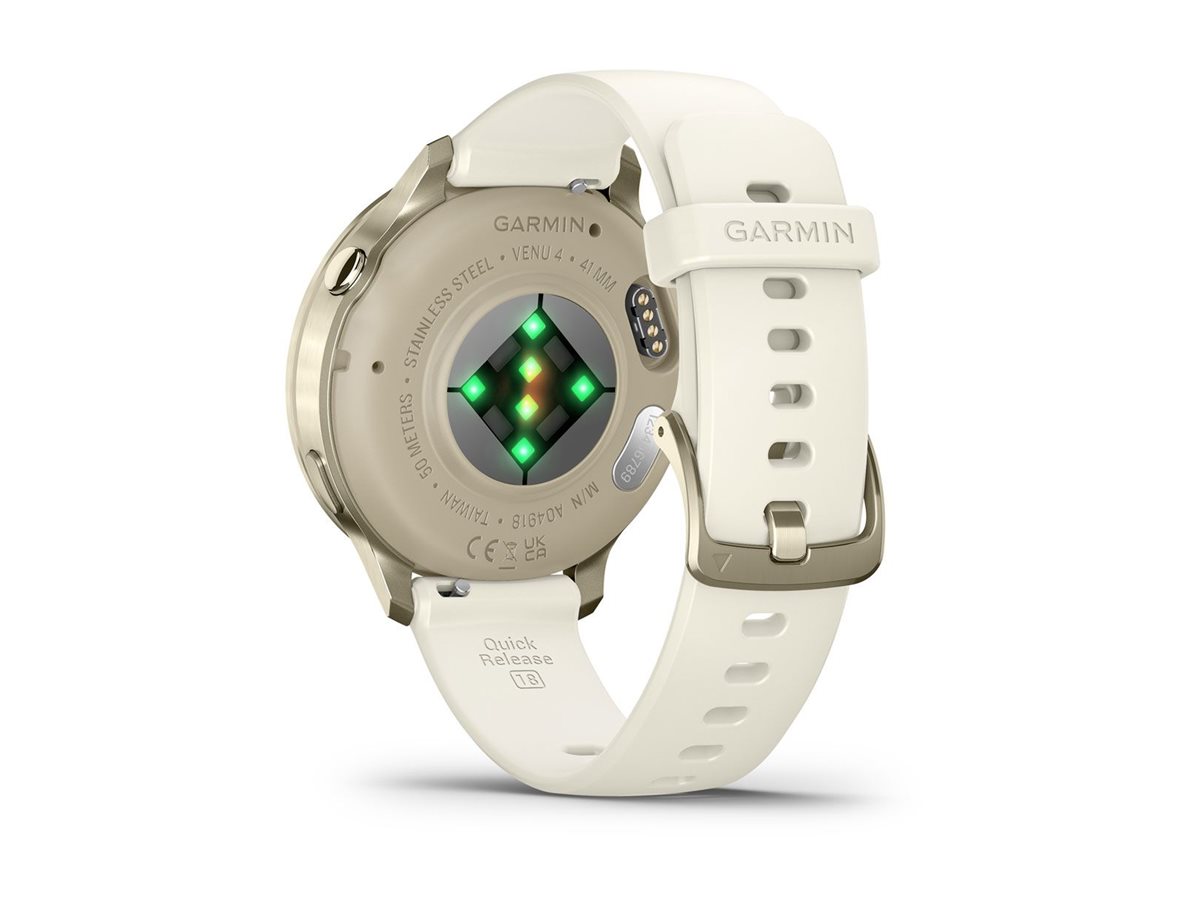 Garmin Venu 4 - 41 mm - lunar gold - intelligente Uhr mit Band - Silikon - Handgelenk: 110-175 mm - Anzeige: 1.2, Ansicht 4