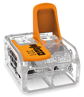 WAGO 221-612 - Gerade - 450 V - Orange - Transparent - EN 60664, Ansicht 3