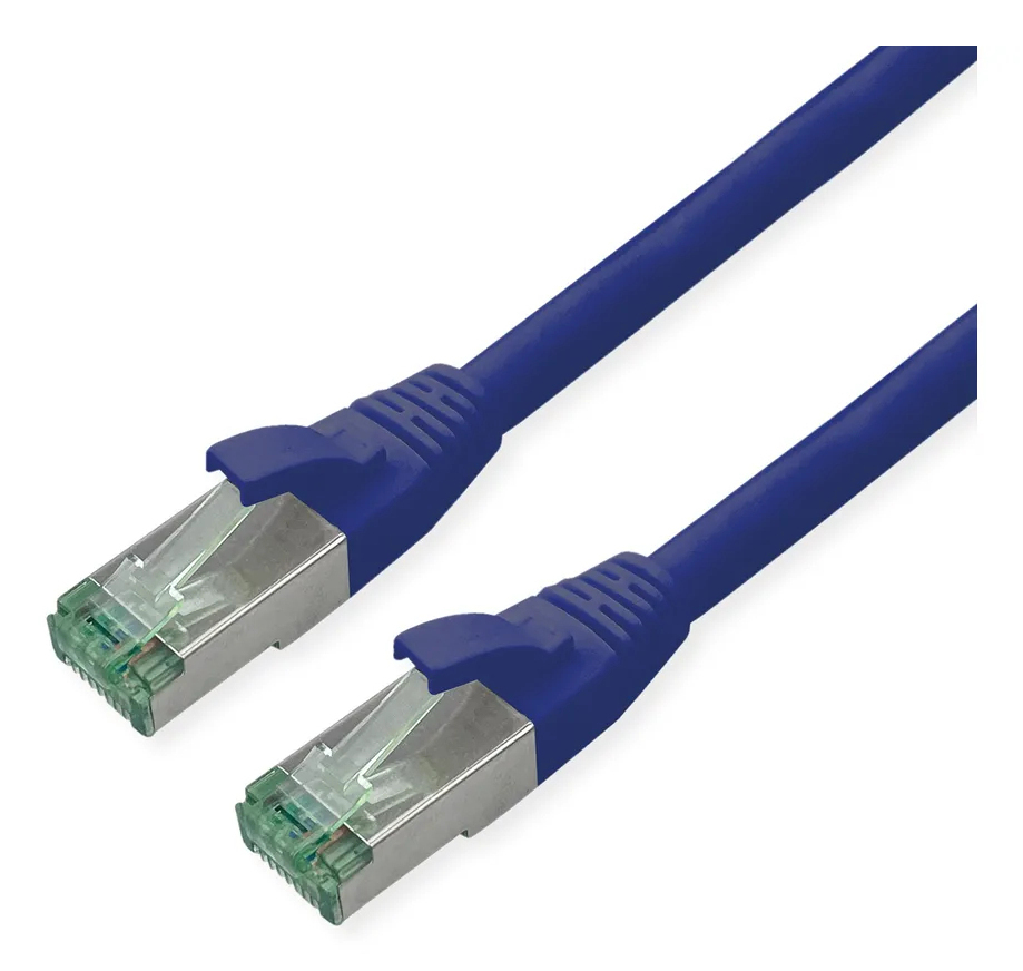 ROLINE RM S/FTP Patchkabel Kat6A/Kl.EA TPE blau 20m - FTP - PIMF, Ansicht 2