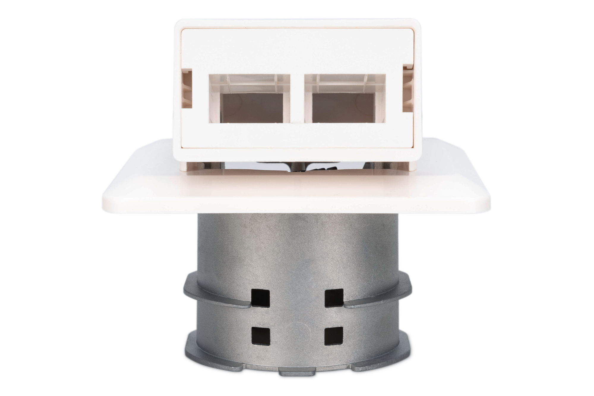 DIGITUS FTTH Glasfaser Unterputz-Wandanschlussdose, für SC/LC-Adapter, Ansicht 3