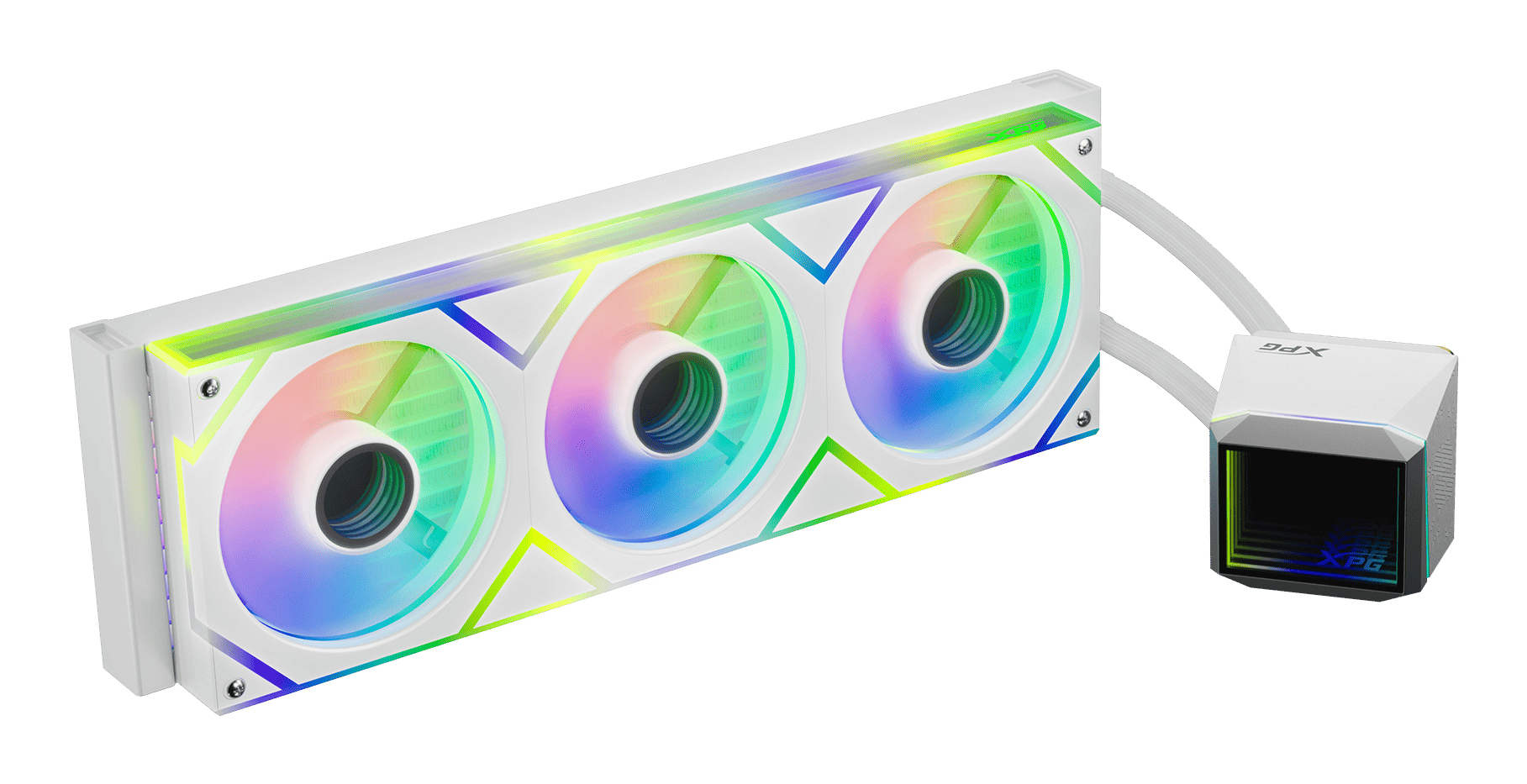 XPG WAK XPG LEVANTE II 360 (3*120mm ARGB Fan) weiß, Ansicht 4