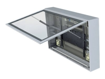 Hagor ScreenOut Pro M Landscape - Gehäuse - für LCD-Display - Aluminium Glas - Silber - Bildschirmgröße: 102-122 cm (40-48)