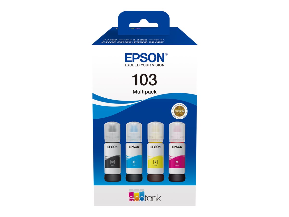 Epson 103 Multipack - 4er-Pack - Schwarz, Gelb, Cyan, Magenta (C13T00S64A)