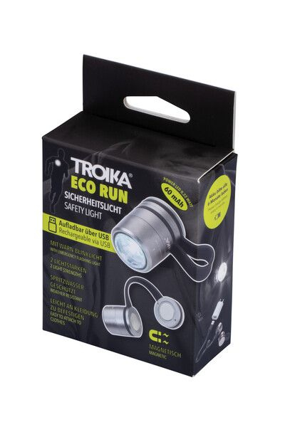 Troika Taschenlampe ECO RUN titanfarben, Ansicht 3