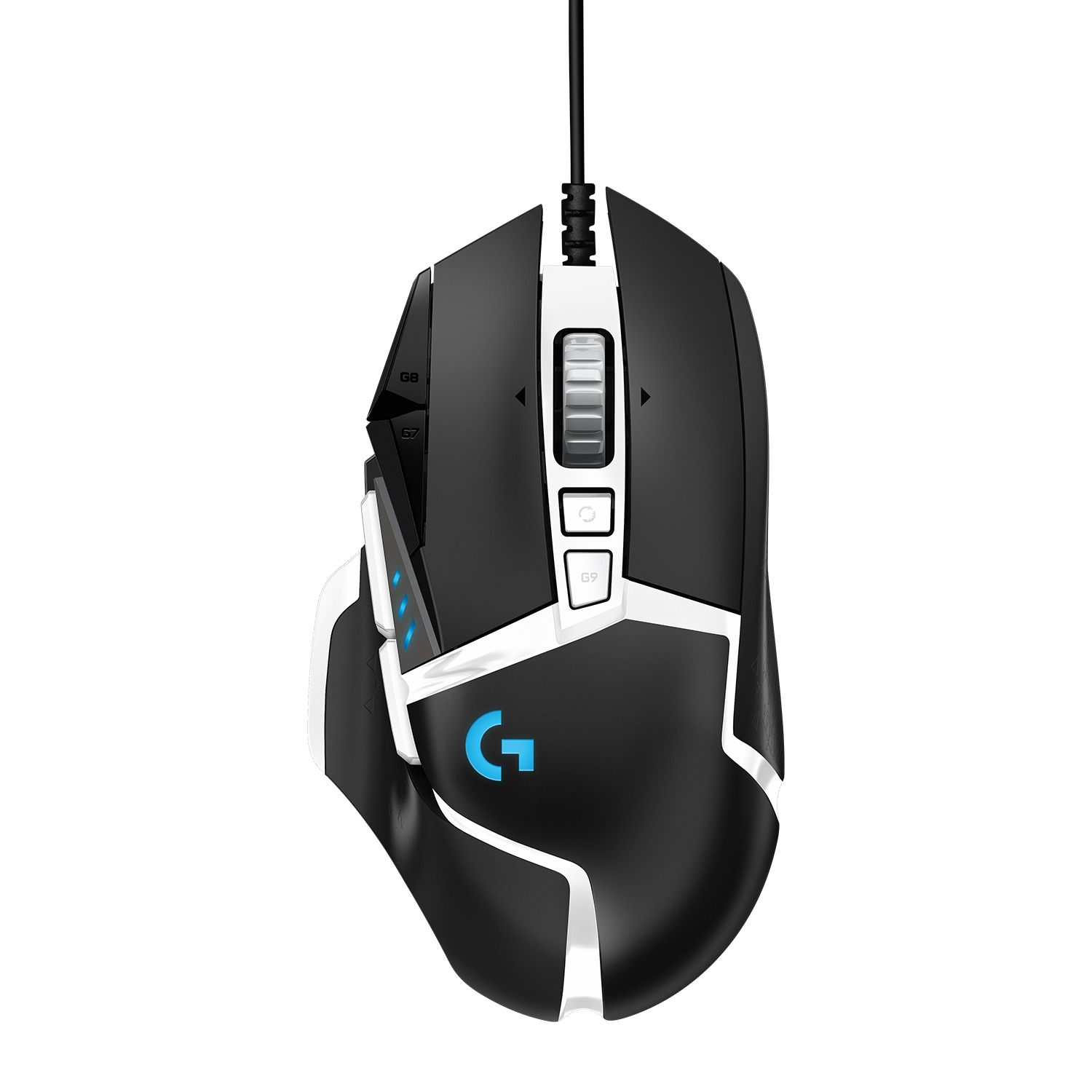 Logitech G G502 Se Hero, rechts, Optisch, USB Typ-A, 25600 DPI, 1 ms, Schwarz, Weiß