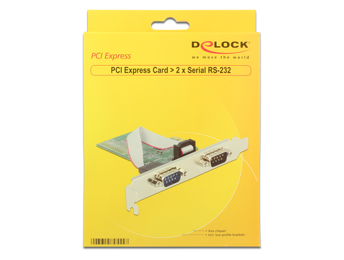 Delock PCI Express Card > 2 x Serial RS-232 - Serieller Adapter, Ansicht 4