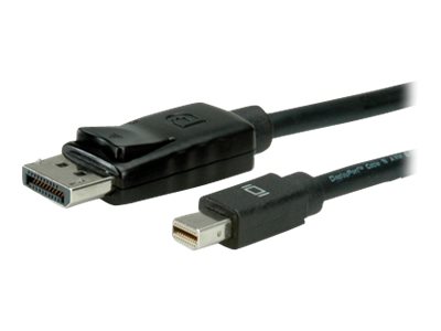 VALUE - DisplayPort-Kabel - Mini DisplayPort (M) zu DisplayPort (M) - 2 m - eingerastet - Schwarz