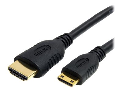 StarTech.com 1 ft High Speed HDMI Cable with Ethernet - HDMI to HDMI Mini- MM (HDMIACMM1)