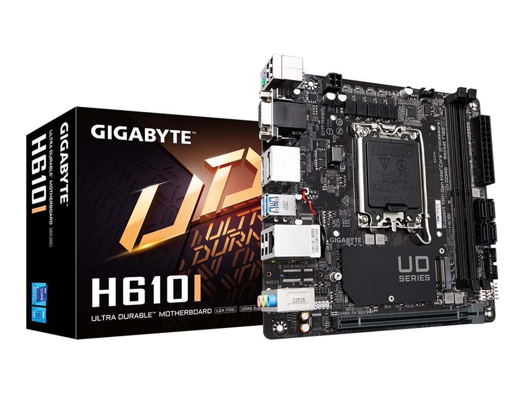 Gigabyte H610I - 1.0 - Motherboard - Mini-ITX - LGA1700-Sockel - H610 Chipsatz - USB 3.2 Gen 1 - Gigabit LAN, Ansicht 4
