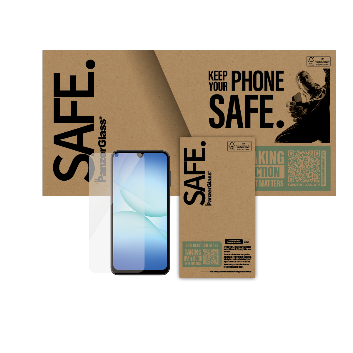 PanzerGlass SAFE. by PanzerGlass - Bildschirmschutz für Handy, Ansicht 3