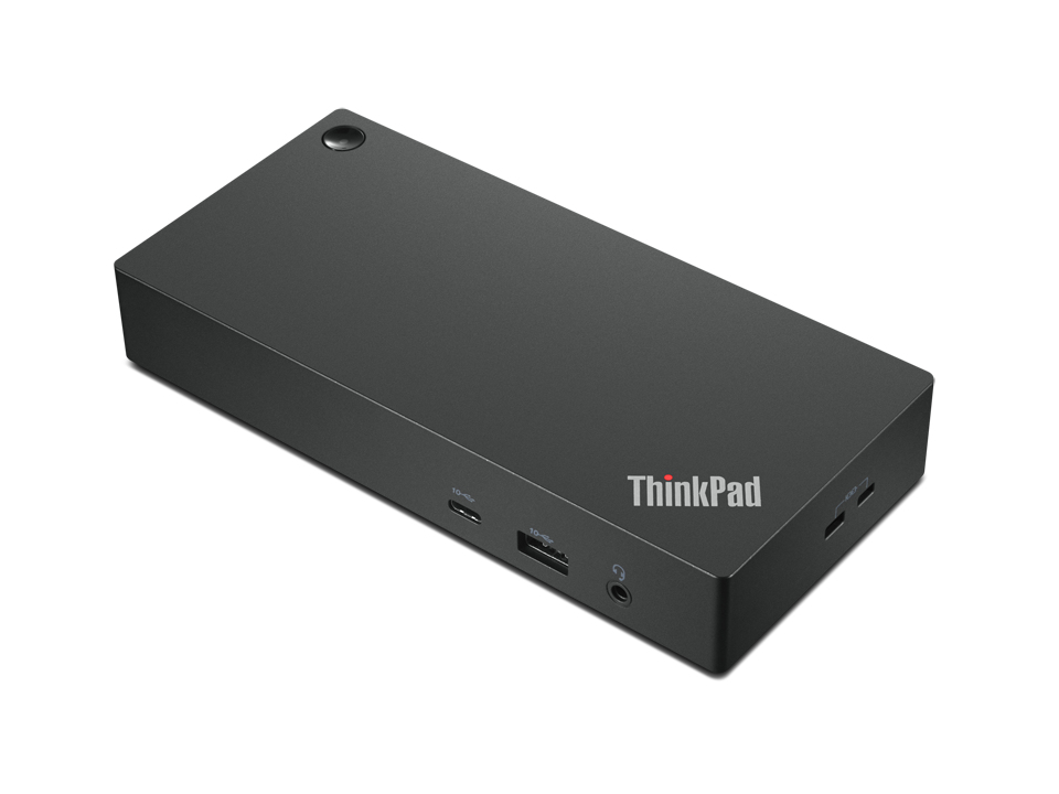 Lenovo ThinkPad Universal USB-C Dock, Kabelgebunden, USB 3.2 Gen 1 (3.1 Gen 1) Type-C, 10,100,1000 Mbit/s, Schwarz, 4K Ultra HD, 3840 x 2160 Pixel