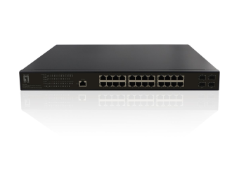 LevelOne GEP-2861 - Switch - managed - 24 x 101001000 (PoE+)