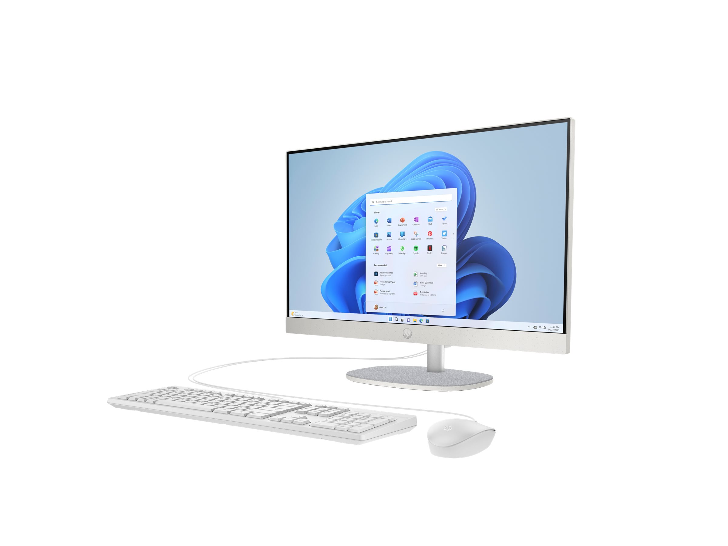 HP 24-cr0430ng - All-in-One (Komplettlösung) - Core i3 i3-1315U - RAM 8 GB - SSD 256 GB - NVMe - UHD Graphics - 1GbE, Wi-Fi 6, Bluetooth 5.3 - WLAN: 802.11a/b/g/n/ac/ax, Bluetooth 5.3 - Win 11 Home - Monitor: LED 60.5 cm (23.8")