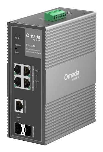 TP-LINK Omada IES206GPP V1 - Switch - industriell - managed - 4 x 10/100/1000 (3 PoE+, 1 PoE++), Ansicht 2