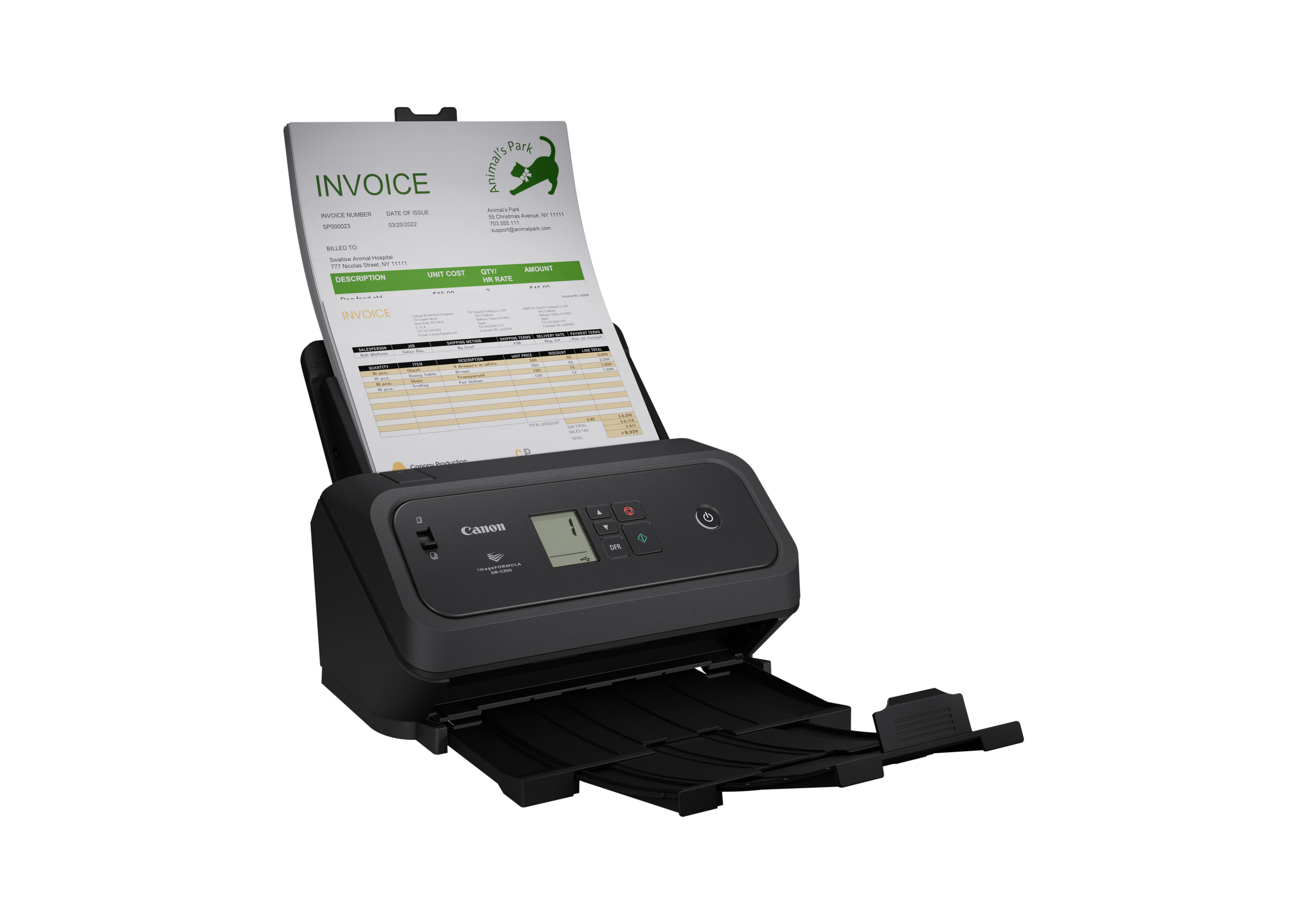 Canon DR-C340 A4 Dokumentenscanner 40ppm/A4/100ADF/USB3.2/USB-C - Dokumentenscanner - A4, Ansicht 4