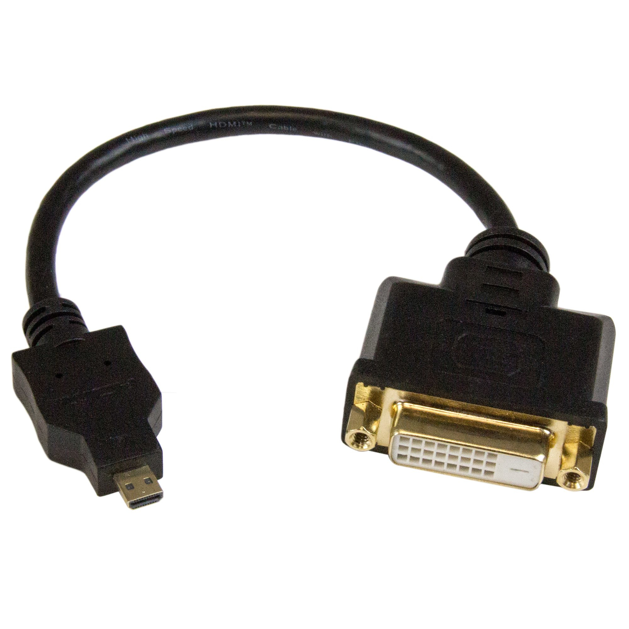 StarTech.com Mini HDMI auf DVI-D Adapter - St/Bu - 20cm, 0,203 m, Micro-HDMI, DVI-D, Männlich, Weiblich, Gerade