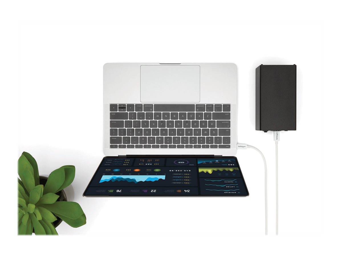 StarTech.com 3.3ft (1m) Thunderbolt 3 Cable, 20Gbps, 100W PD, 4K Video, Thunderbolt-Certified, Compatible w/ TB4/USB 3.2/DisplayPort - Thunderbolt-Kabel - USB-C (M)
