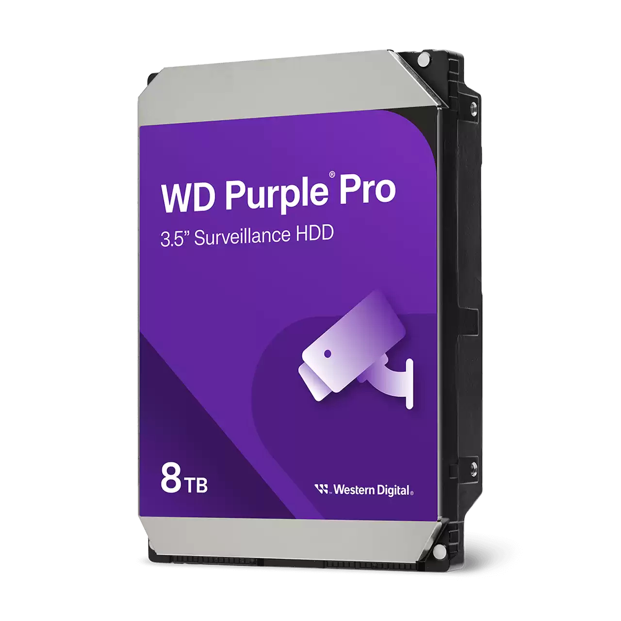 WD Purple Pro WD8002PURP - Festplatte - 8 TB - Videoüberwachung, Smart Video - intern - 3.5 (8.9 cm), Ansicht 2