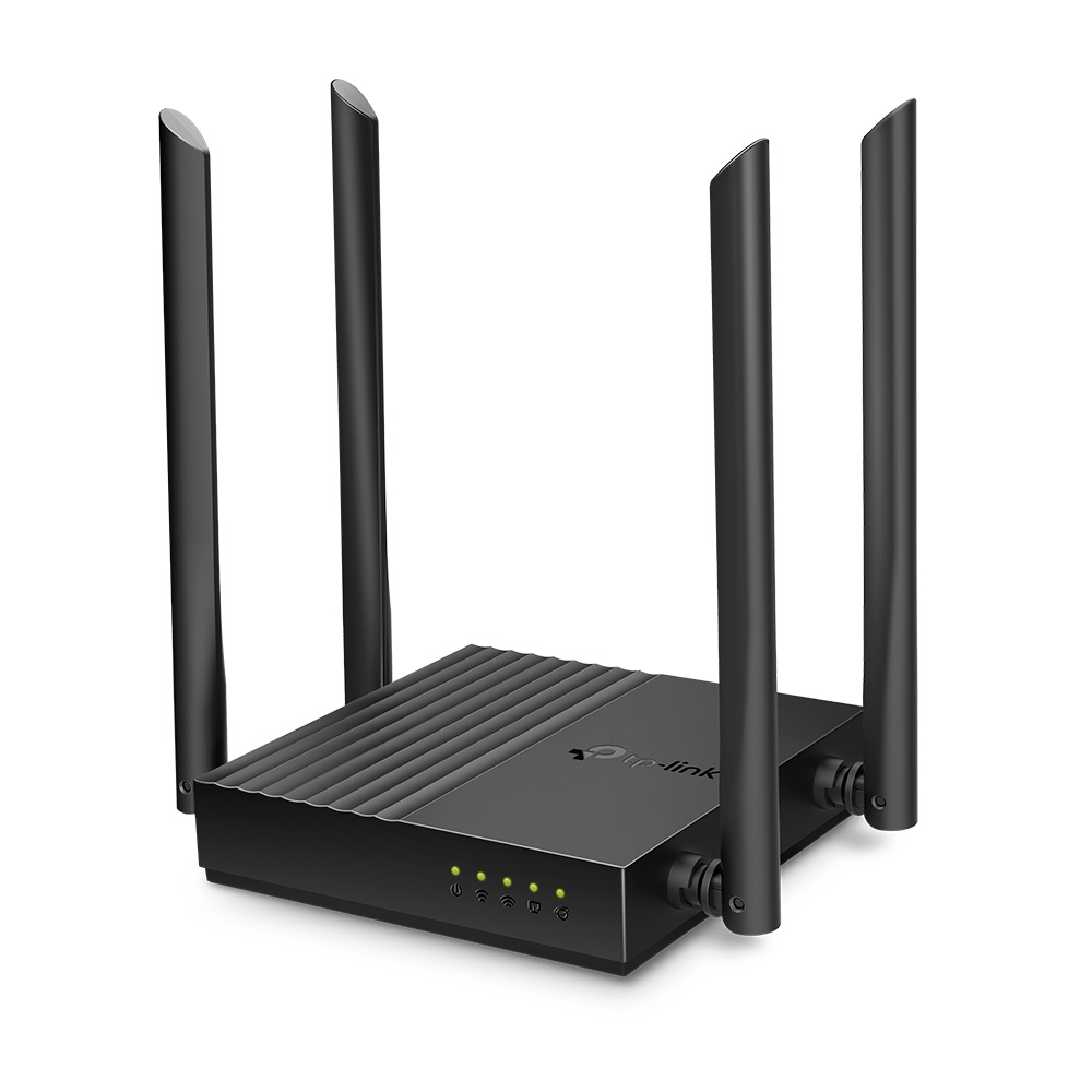 TP-LINK Archer C64 - Wi-Fi 5 (802.11ac) - Dual-Band (2,4 GHz/5 GHz) - Eingebauter Ethernet-Anschluss - Schwarz, Ansicht 4