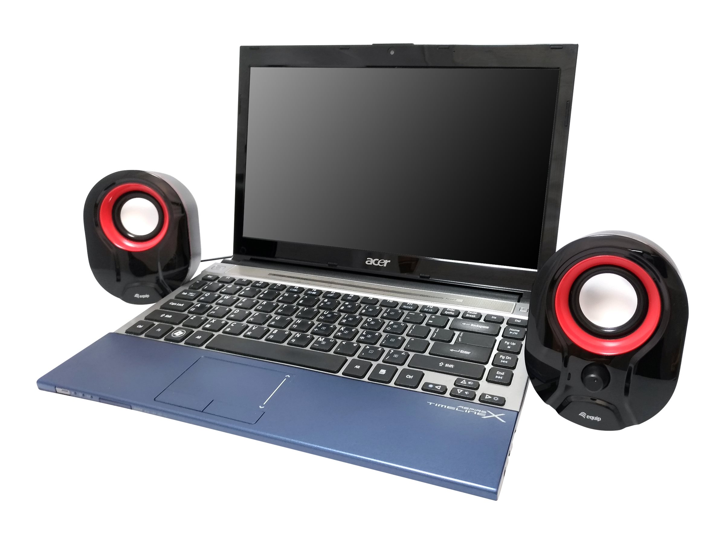 Equip Lautsprecher      für Notebook/PC, USB Powered   sw/rt