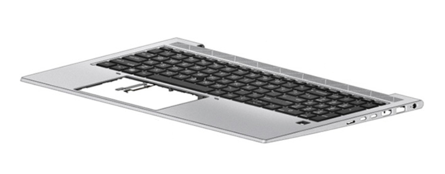 HP M07491-031 - Gehäuse-Unterteil+Tastatur - Tastatur mit Hintergrundbeleuchtung - EliteBook 850 G7 - TL: UK, QWERTY, Ansicht 2
