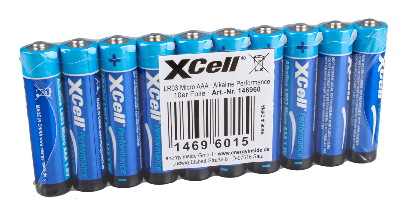 XCell Batterie Performance LR03 Micro AAA 100er Box - Batterie, Ansicht 3