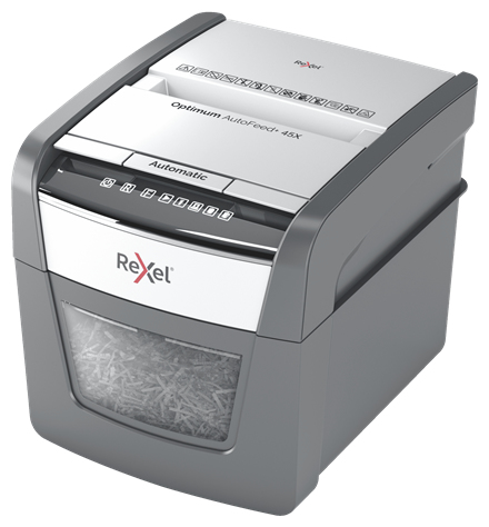 Rexel AutoFeed 45X - Kreuzschreddern - 4x28 mm - 20 l - 45 Blätter - 55 dB - Berührung, Ansicht 4