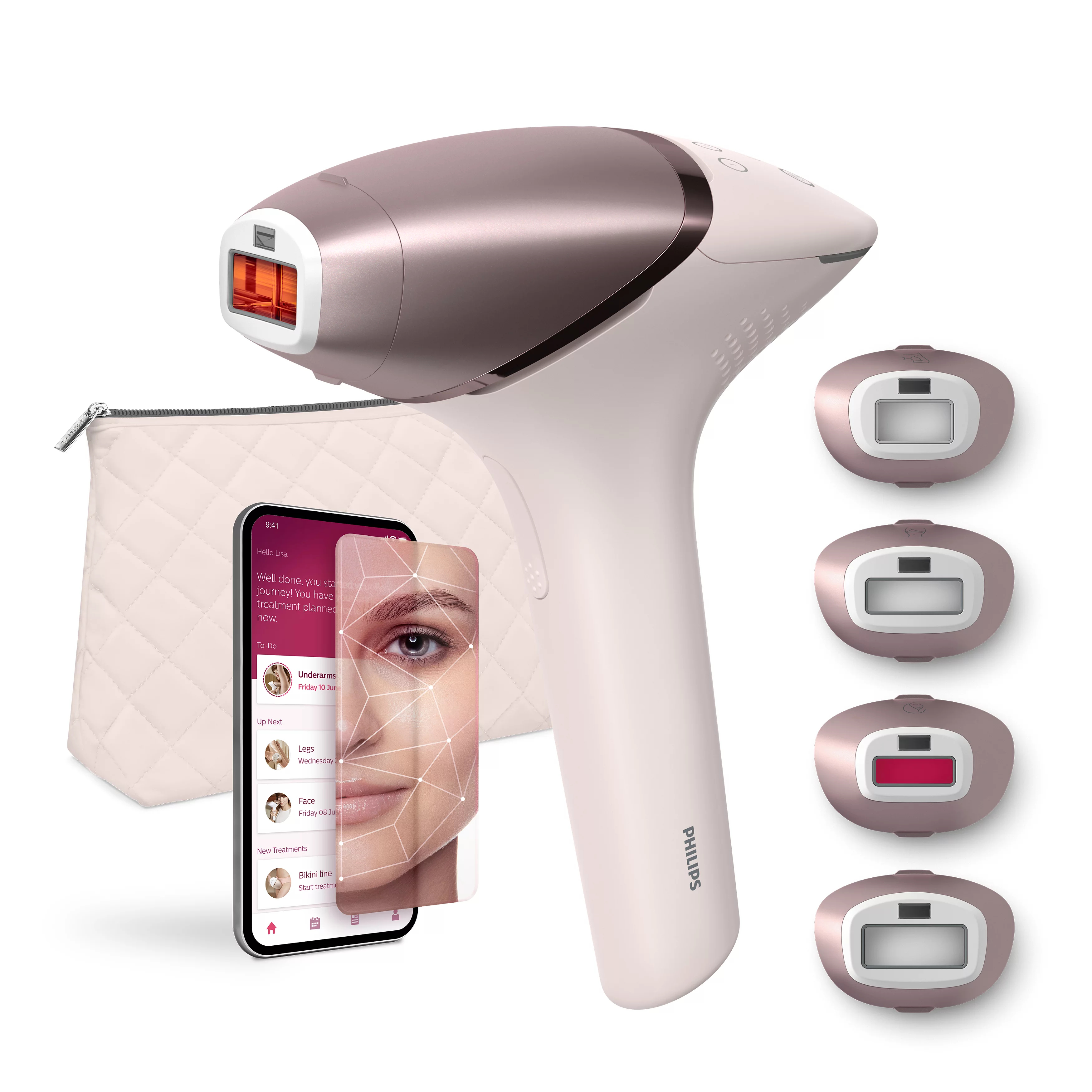 Philips BRI977/00 - Rosa-Goldfarben - Lichtimpulstechnologie (IPL) - 8,5 min - 2,5 min - 2 min - 1,5 min, Ansicht 2