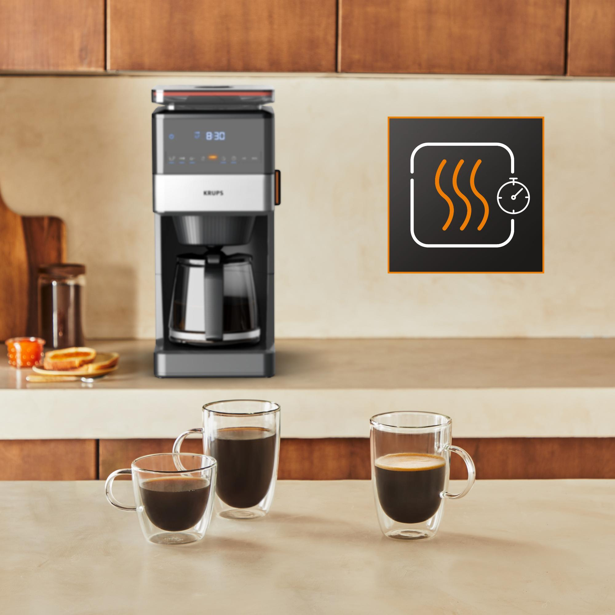 Krups KM 8428 Grind Aroma XL - Kaffee-Vollautomat, Ansicht 3